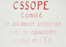 CSSOPE, Comité de solidarité socialiste avec les opposants des pays de l'Est