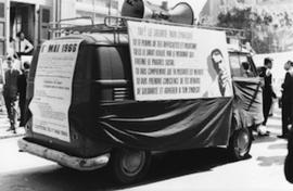 [Genève: manifestation du 1er Mai 1966, camionnette FOBB]
