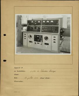 Genève, avenue de la Jonction : laboratoire électrique de l'usine Gardy