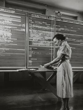 Genève, avenue de la Jonction : planning à l'usine Gardy