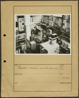 Genève, avenue de la Jonction : laboratoire électrique de l'usine Gardy