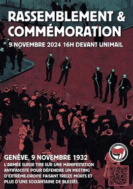 Rassemblement & commémoration, Genève 9 novembre 1932